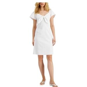 Nine West Womens Minka White Dress, Size 10